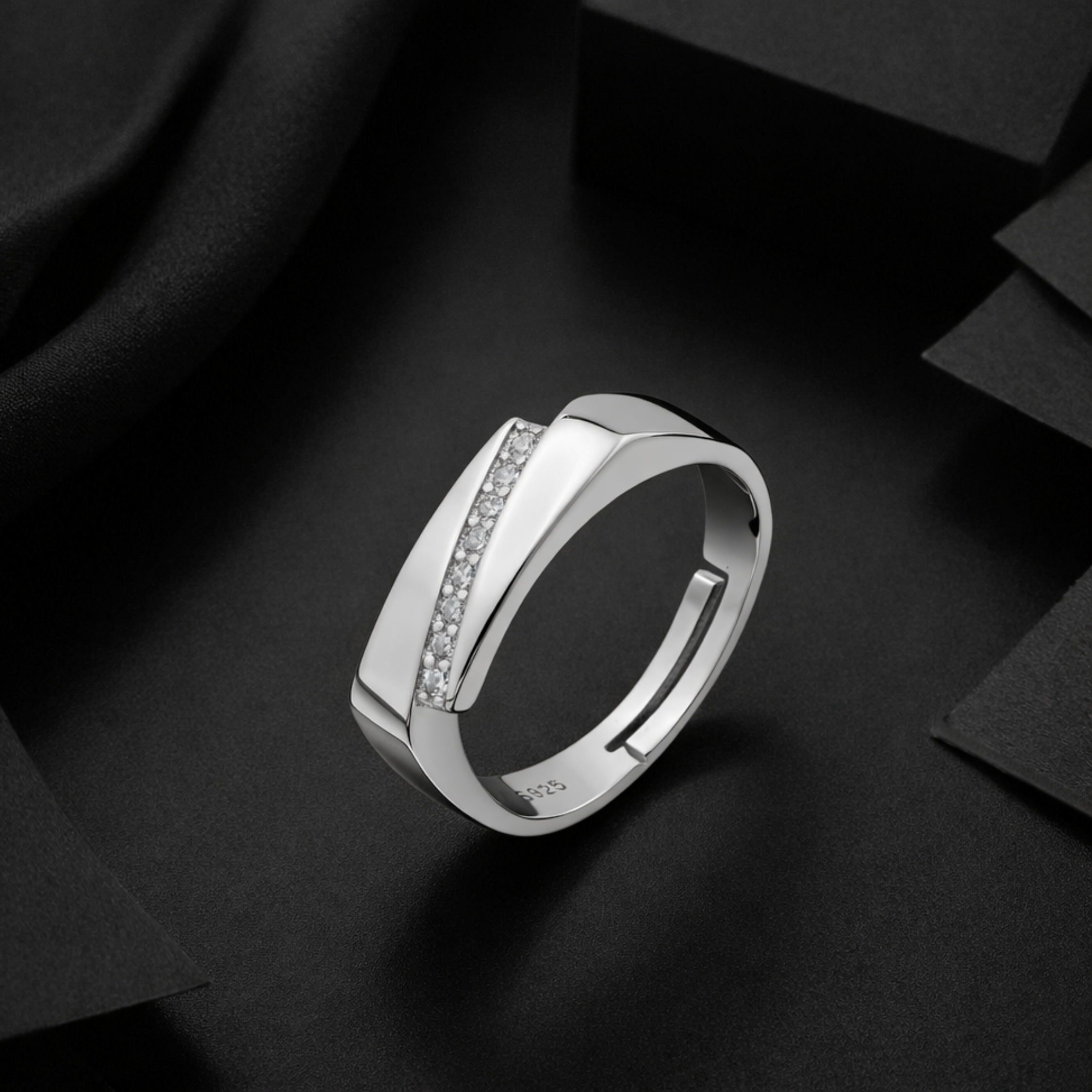 Prestige Sterling Silver Finger Ring for Men