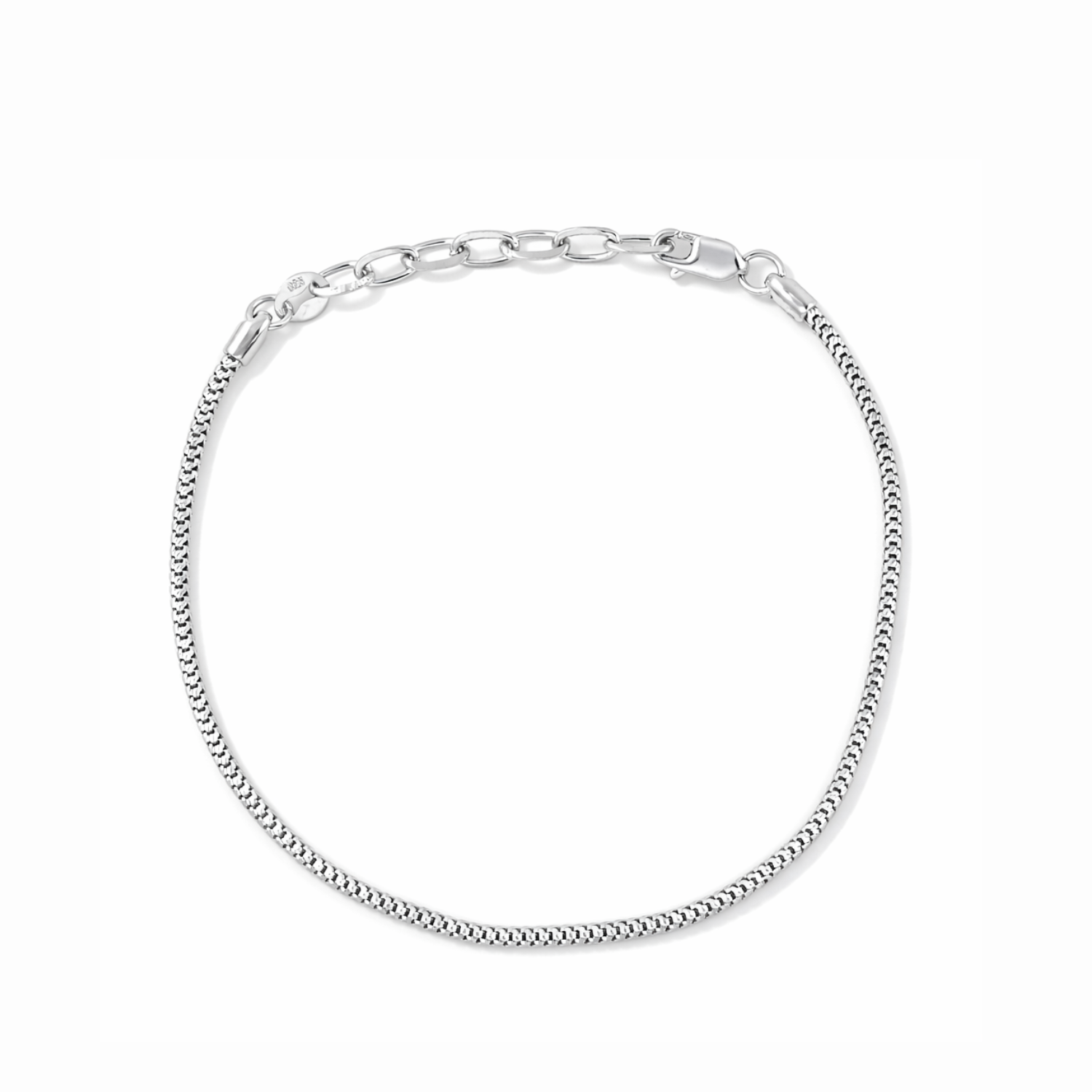 Franco Chain 925 Sterling Silver Bracelet