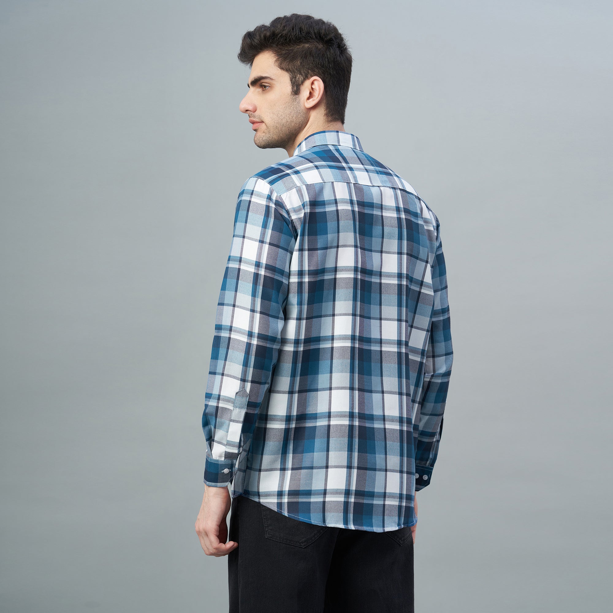 Men's Red Checks 100% Cotton Shirt
