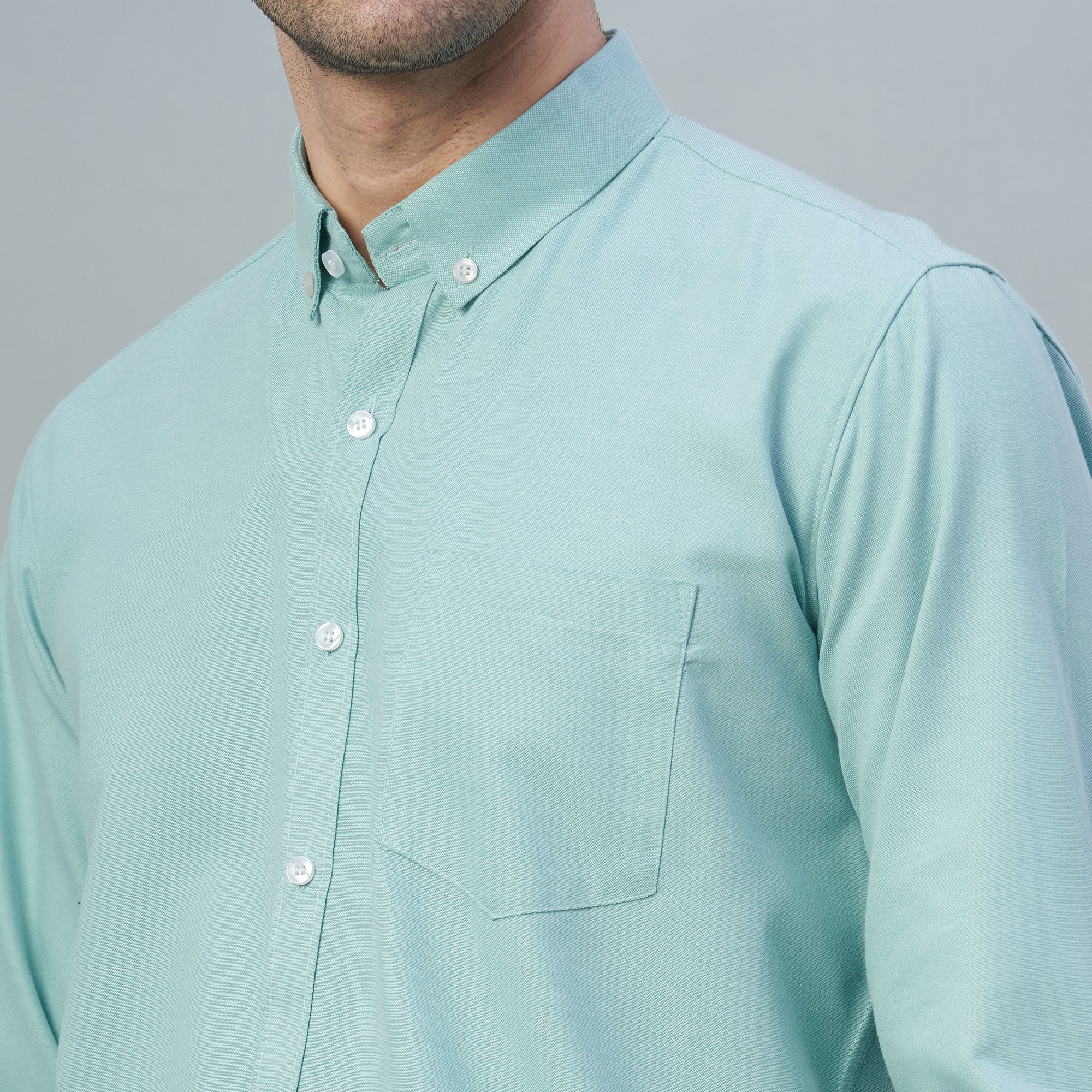 Men's Lavender Plain 100% Oxford Cotton Shirt