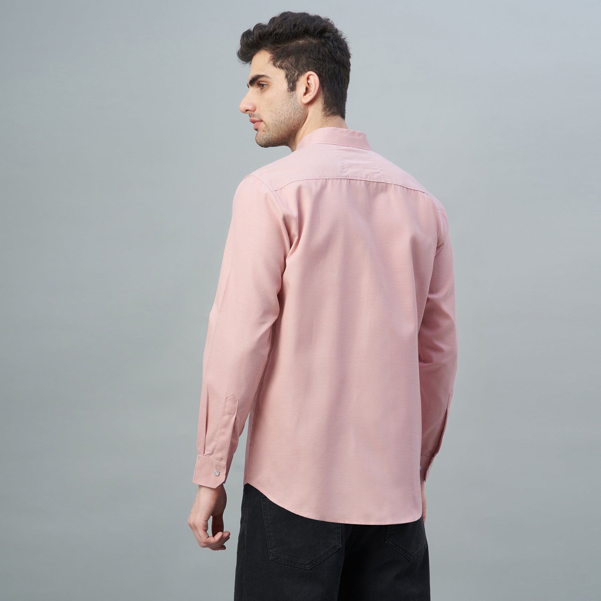 Men's Lavender Plain 100% Oxford Cotton Shirt