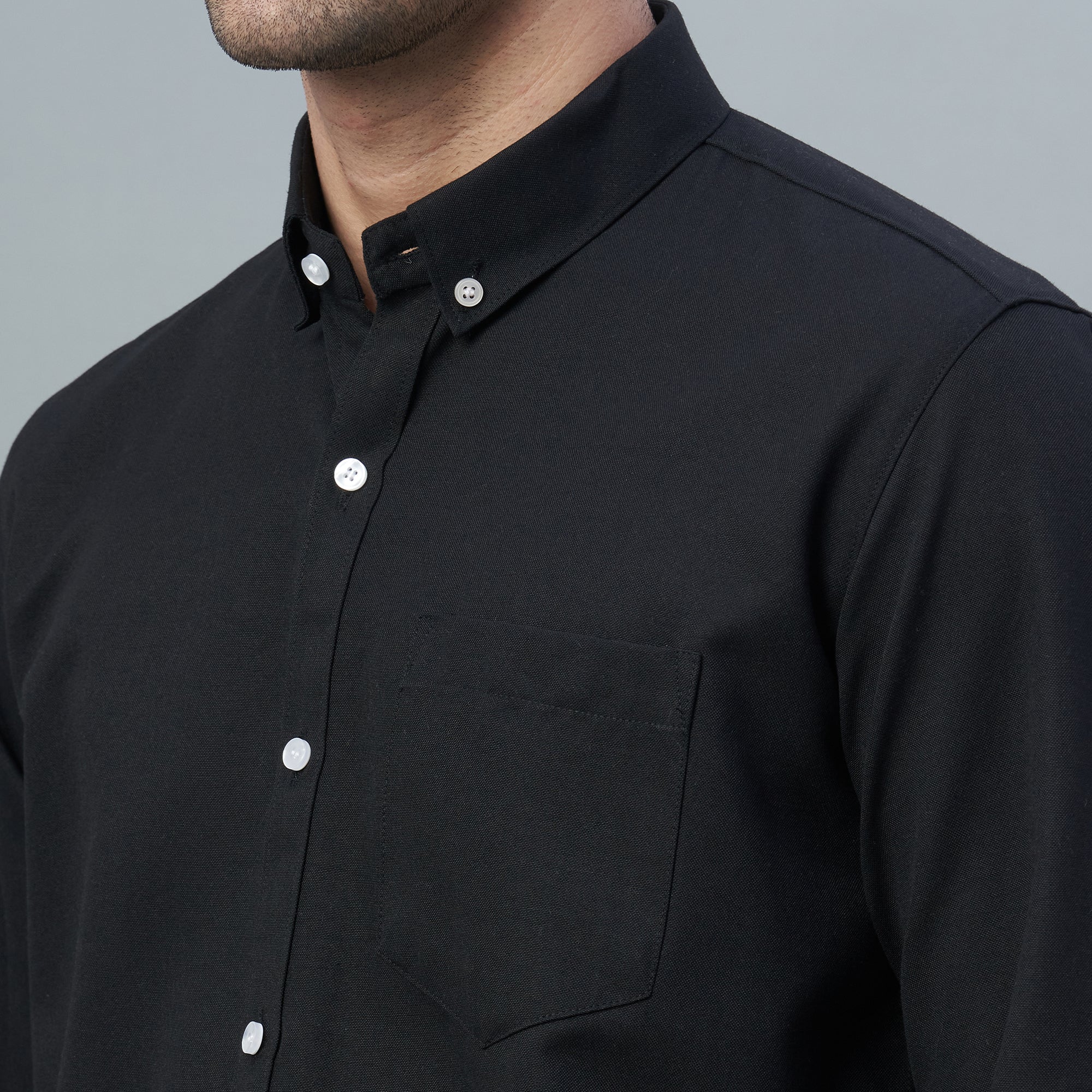 Men's Lavender Plain 100% Oxford Cotton Shirt