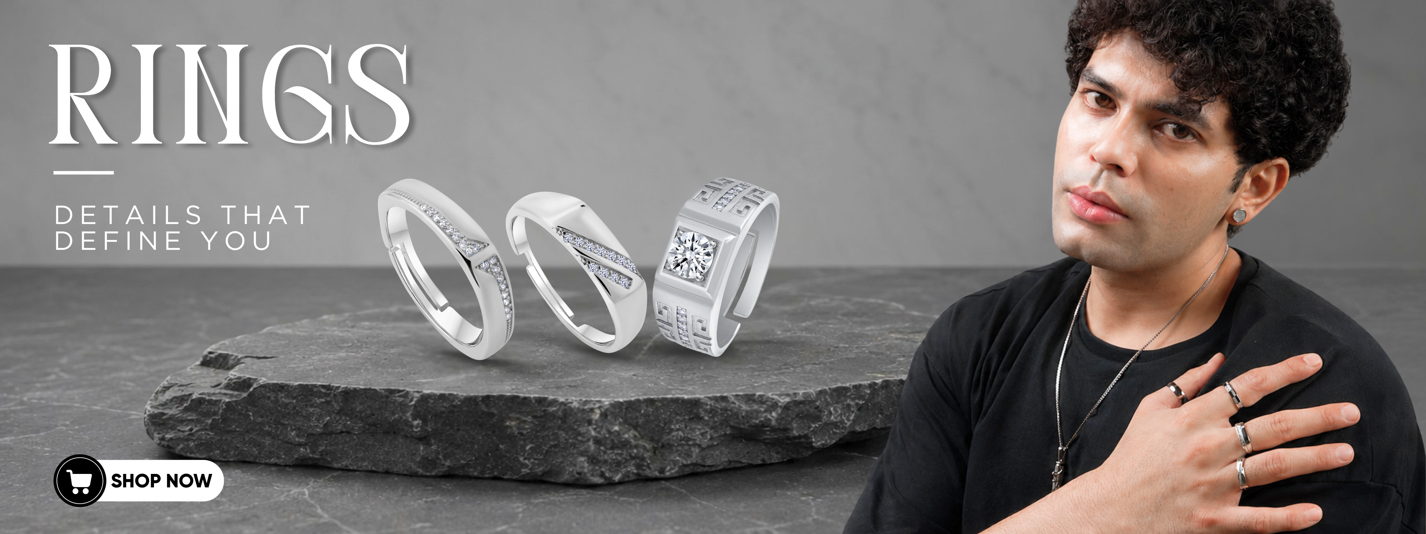 Mens Ring Silver