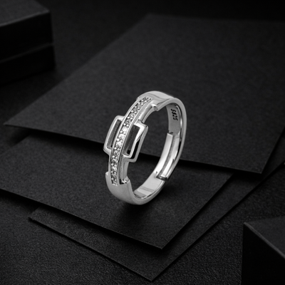 Emperor Style Sterling Silver Ring Finger Ring for Men