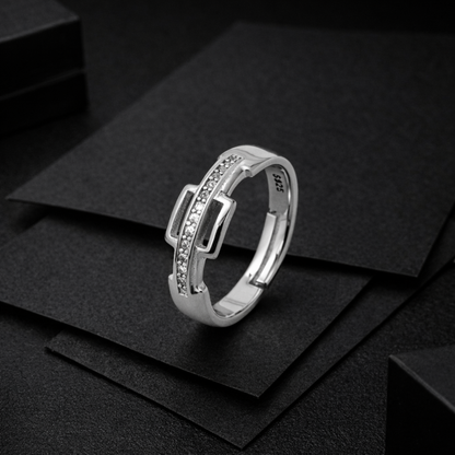 Emperor Style Sterling Silver Ring Finger Ring for Men