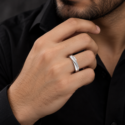 Regal Band Adjustable Men's Finger Ring