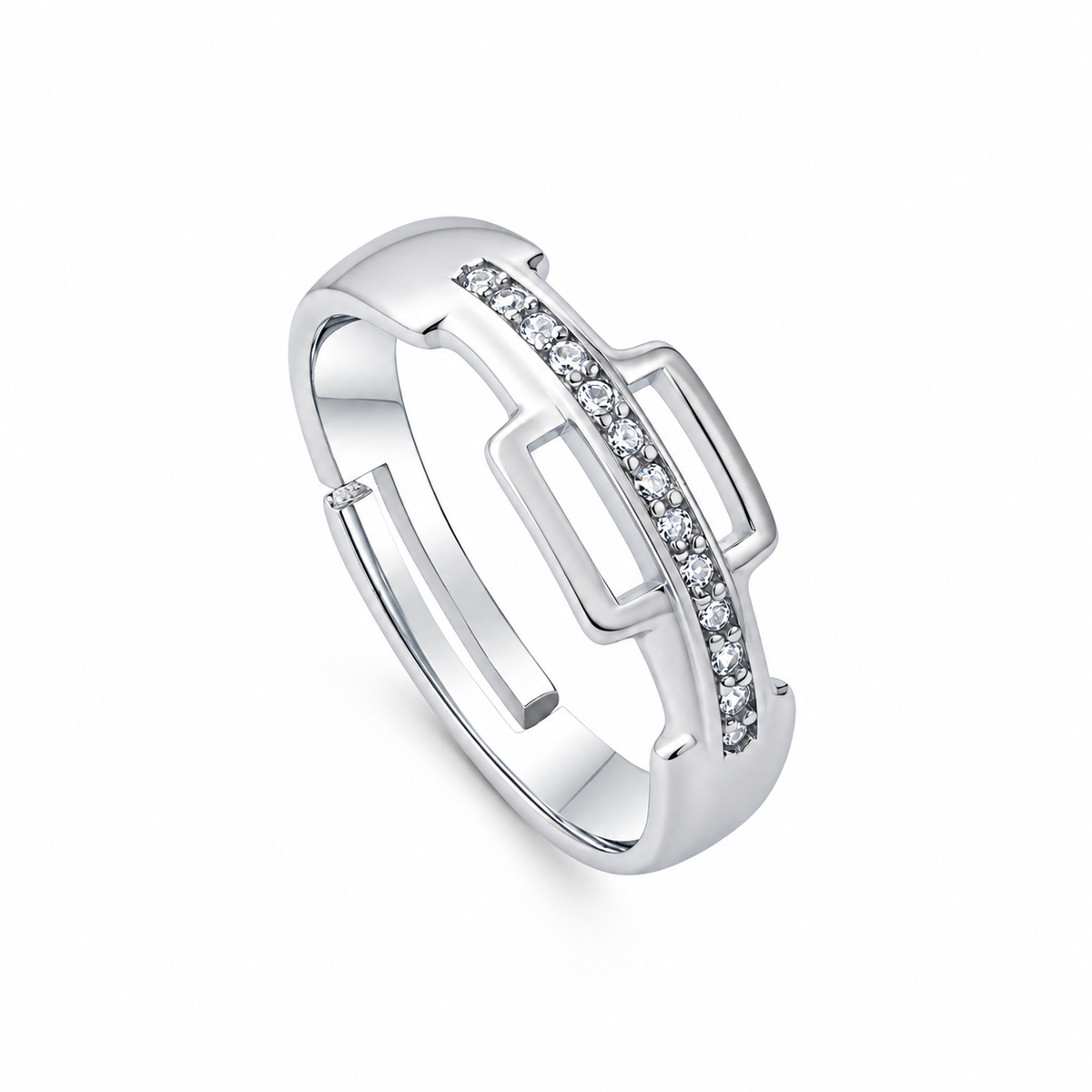 Emperor Style Sterling Silver Ring Finger Ring for Men