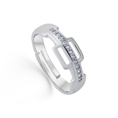 Emperor Style Sterling Silver Ring Finger Ring for Men