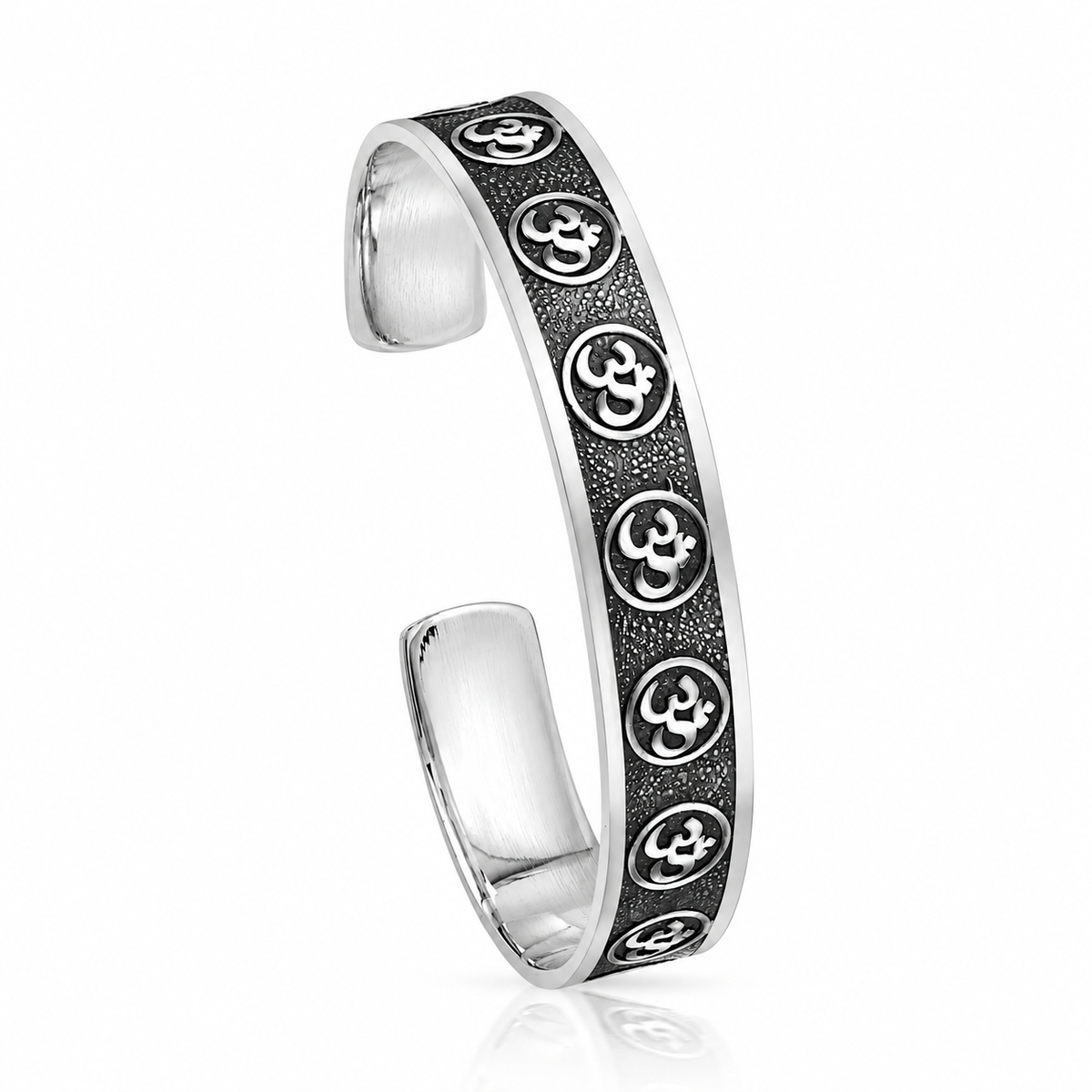 The Eternal Om Handcrafted Men's Cuff