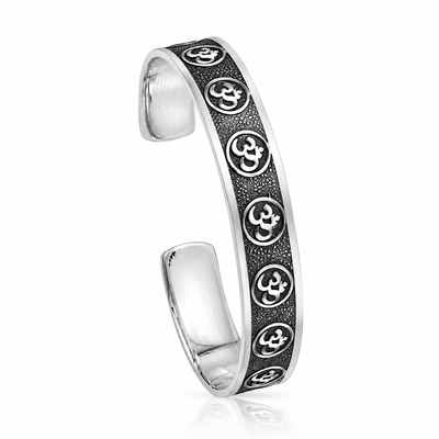 The Eternal Om Handcrafted Men's Cuff
