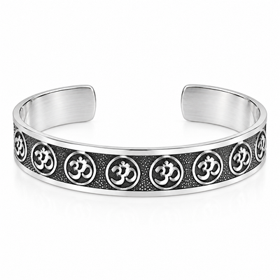 The Eternal Om Handcrafted Men's Cuff