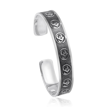 The Eternal Om Handcrafted Men's Cuff
