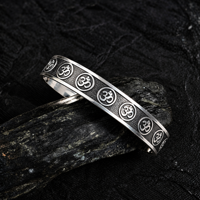 The Eternal Om Handcrafted Men's Cuff