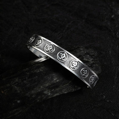The Eternal Om Handcrafted Men's Cuff