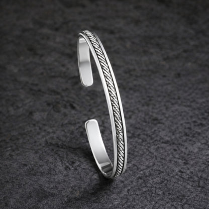 Heritage Braided Sterling Silver Kada