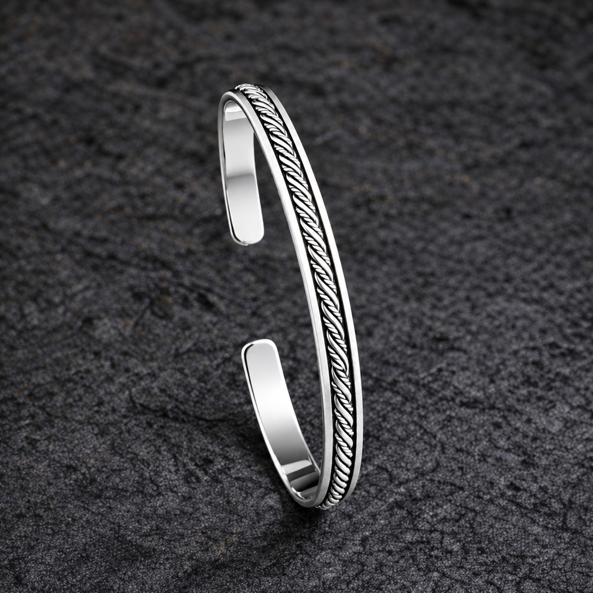 Heritage Braided Sterling Silver Kada