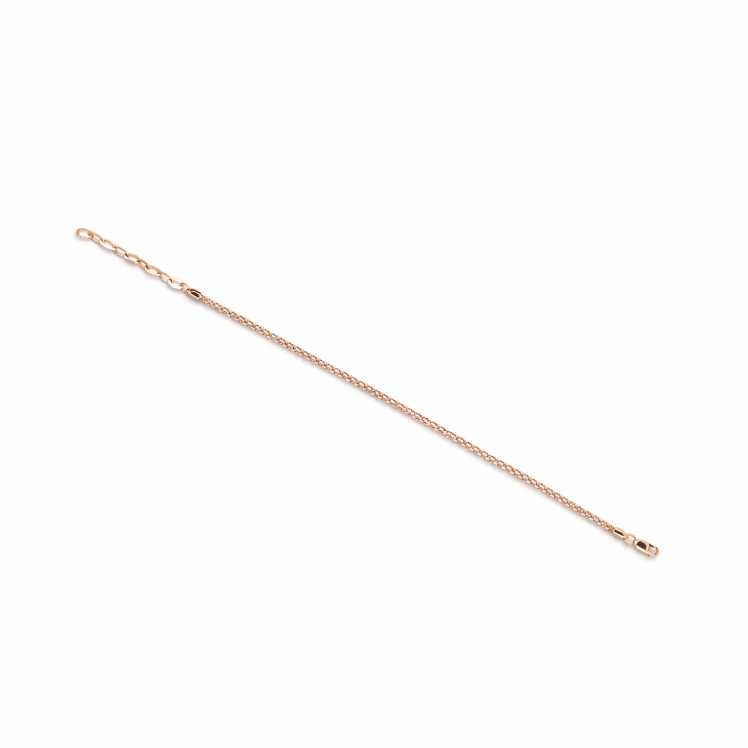 Sterling Silver Textured Band Rose Gold Edition