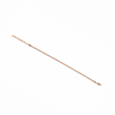 Sterling Silver Textured Band Rose Gold Edition