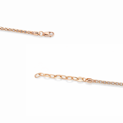 Sterling Silver Textured Band Rose Gold Edition