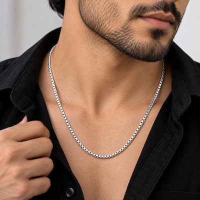 Urban Elite Sterling Silver Box Chain