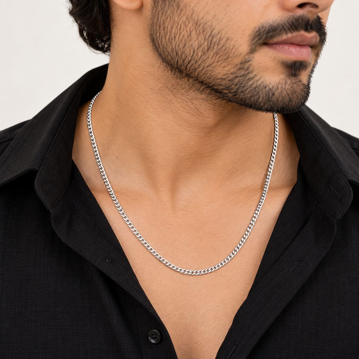 925 Sterling Silver Curb Chain