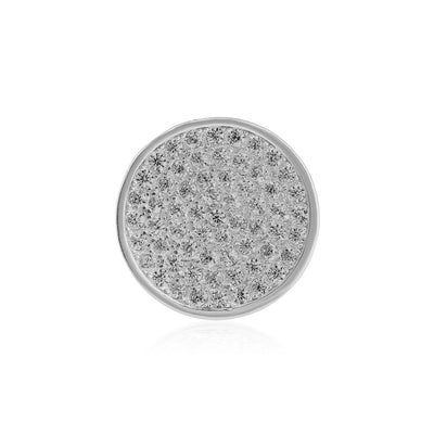 925 Sterling Silver Men's Round Stud Earring