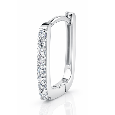 The Executive Rectangular 925 Silver Men’s Hoop