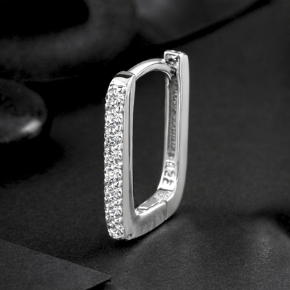 The Executive Rectangular 925 Silver Men’s Hoop