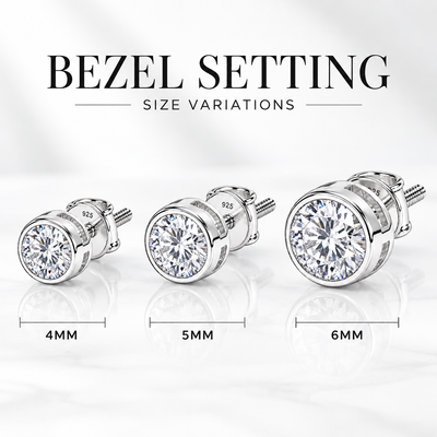 Round Clear Stone Stud Earring