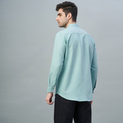 Men's Lavender Plain 100% Oxford Cotton Shirt