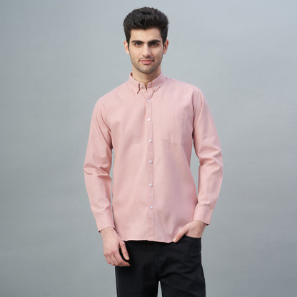 Men's Lavender Plain 100% Oxford Cotton Shirt