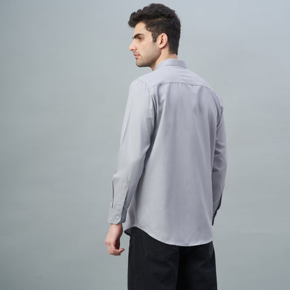 Men's Lavender Plain 100% Oxford Cotton Shirt