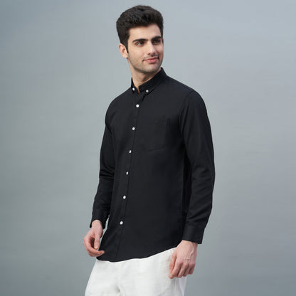 Men's Lavender Plain 100% Oxford Cotton Shirt