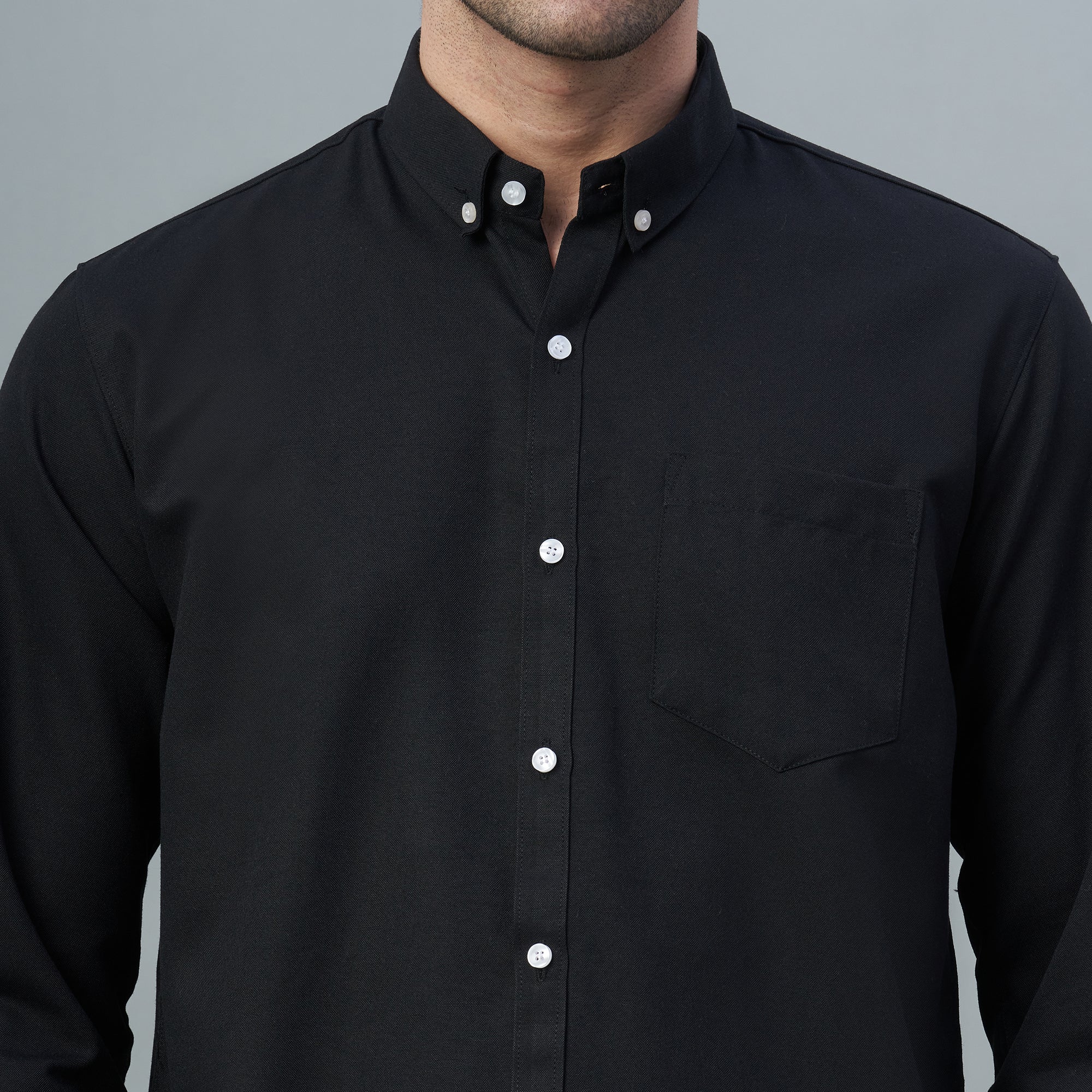 Men's Lavender Plain 100% Oxford Cotton Shirt