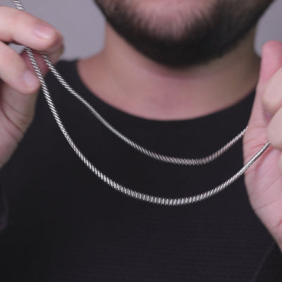 925 Sterling Silver Corrup Chain