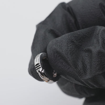 The Linear 925 Silver Huggie