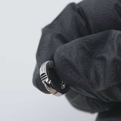 The Linear 925 Silver Huggie