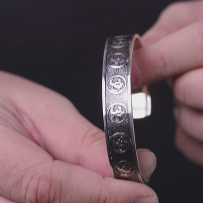 The Eternal Om Handcrafted Men's Cuff