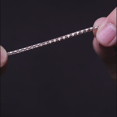 Sterling Silver Textured Band Rose Gold Edition