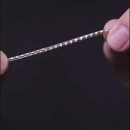 Sterling Silver Textured Band Rose Gold Edition
