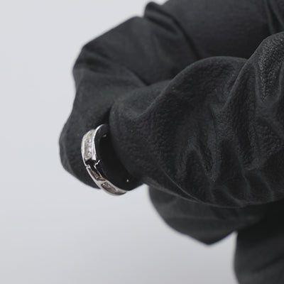 Men's 925 Sterling Silver Stylish Round Huggie Hoop