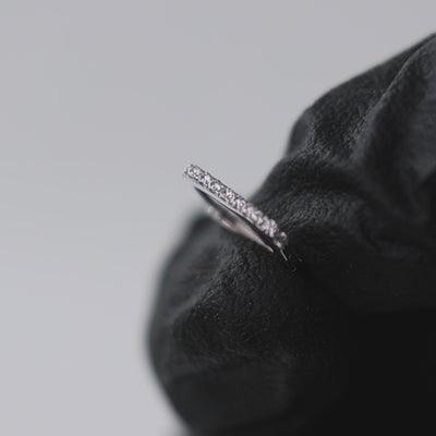 The Executive Rectangular 925 Silver Men’s Hoop
