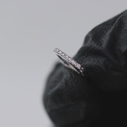 The Executive Rectangular 925 Silver Men’s Hoop