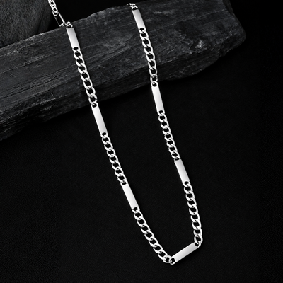 Swoke 925 Sterling Silver Corrup Chain - Angle 3 - 925 Sterling Silver for Men